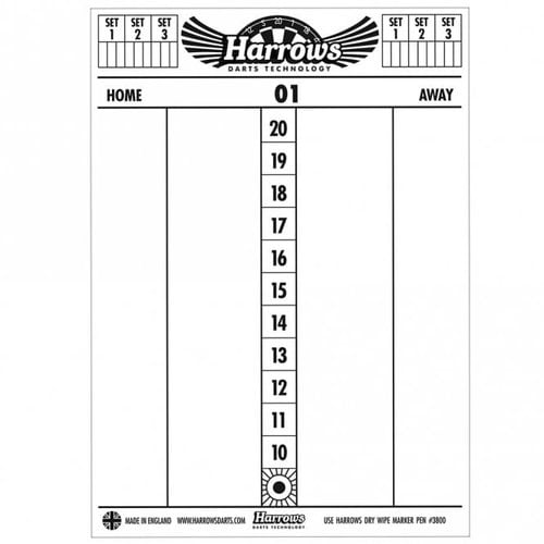 Harrows Dry Wipe Scoreboard