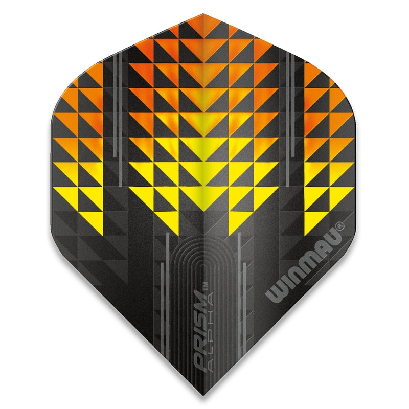 Winmau Flights – Prism Alpha – Black & Orange – Standard