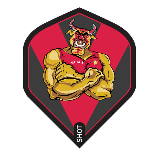 Shot Michael Smith Bully Boy Red Standard No2 Dart Flights