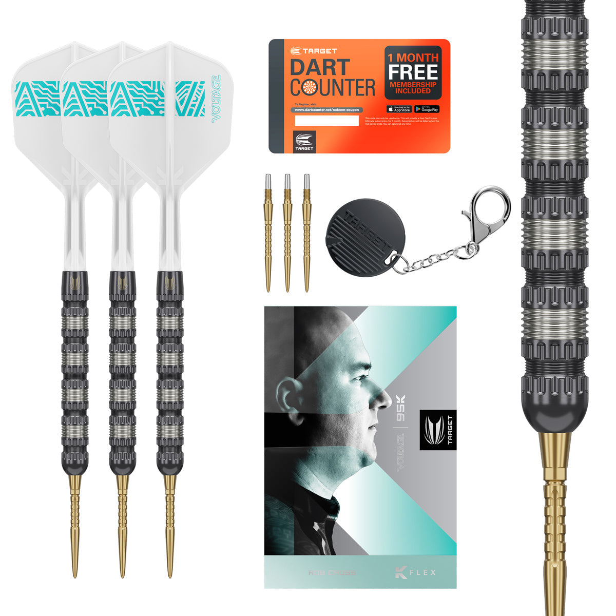 Target Rob Cross 95K 95% Tungsten SP Steel Tip Darts