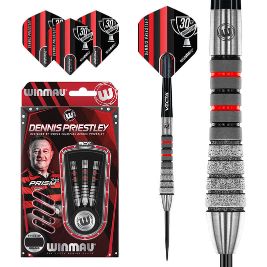 Winmau Dennis Priestley Diamond 3-Zero Steel Tip Darts