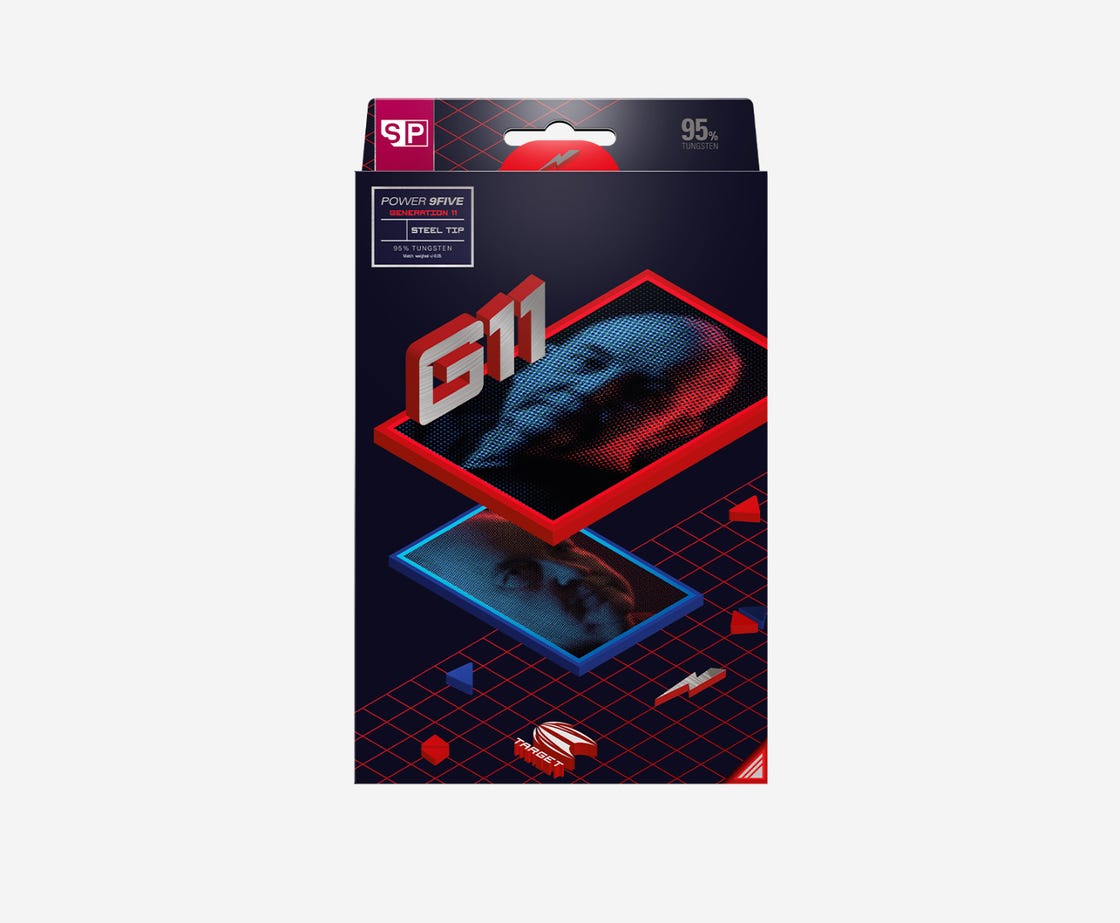 Target Phil Taylor Raw Power G11 95% Tungsten SP Steel Tip Darts by Target