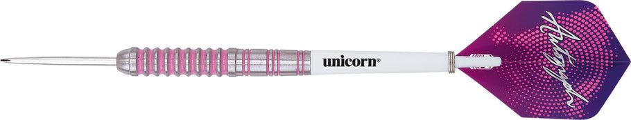 Unicorn Autograph Pink Ringed 80% Tungsten Steel Tip Darts