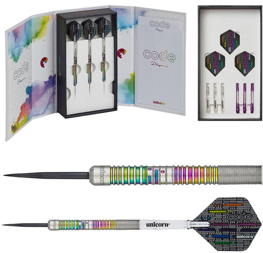 Unicorn James Wade Code 90% Tungsten Steel Tip Darts