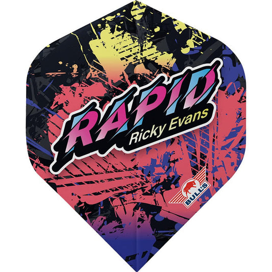Bulls Ricky Evans Dart Flights - 100 - No2 - Std - Rapid - 90 Edition