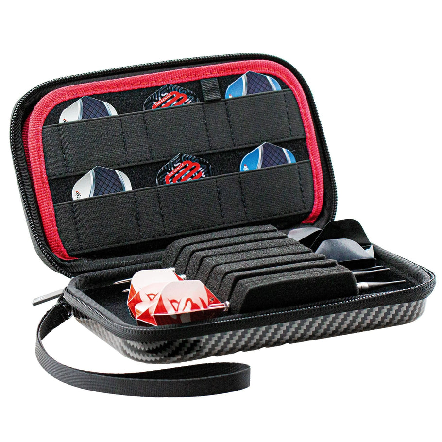 Bull's Orbis Dart Case - Strong ABS Material - XL - Carbon - Grey