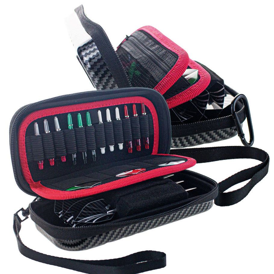 Bull's Orbis Dart Case - Strong ABS Material - HS - S - Carbon - Grey