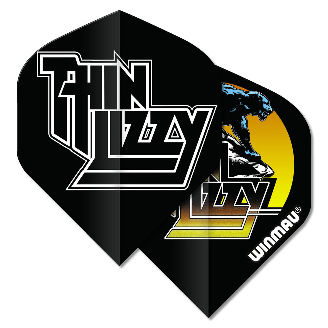 Winmau Rock Legends Thin Lizzy Black Dart Flights