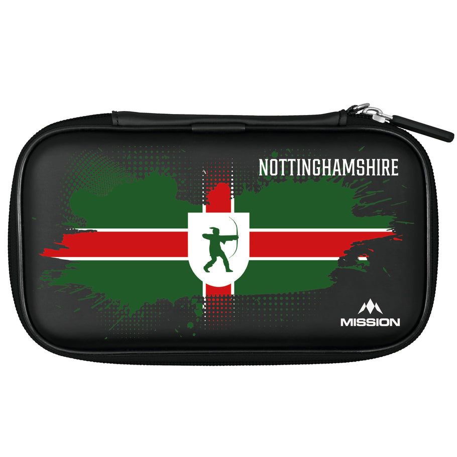 Mission UK Counties Dart Case - Large - holds 2 full sets - Nottinghamshire