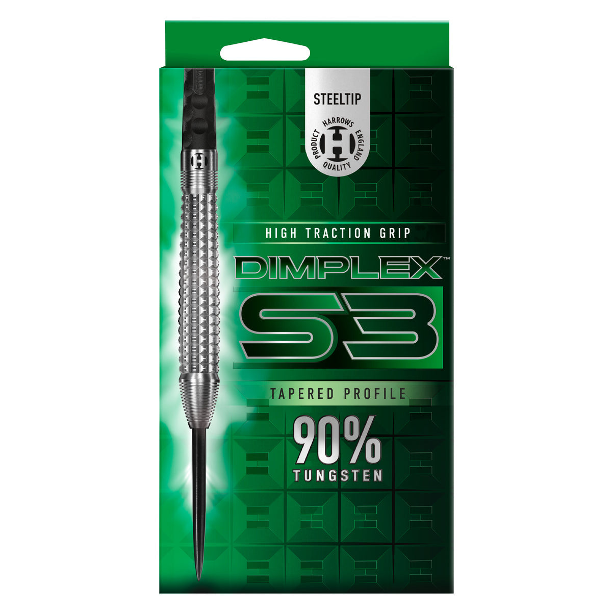 Harrows Dimplex S3 Tapered 90% Tungten Steel Tip Darts