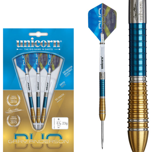 Unicorn Gary Anderson Phase 6 Duo 90% Tungsten Steel Tip Darts