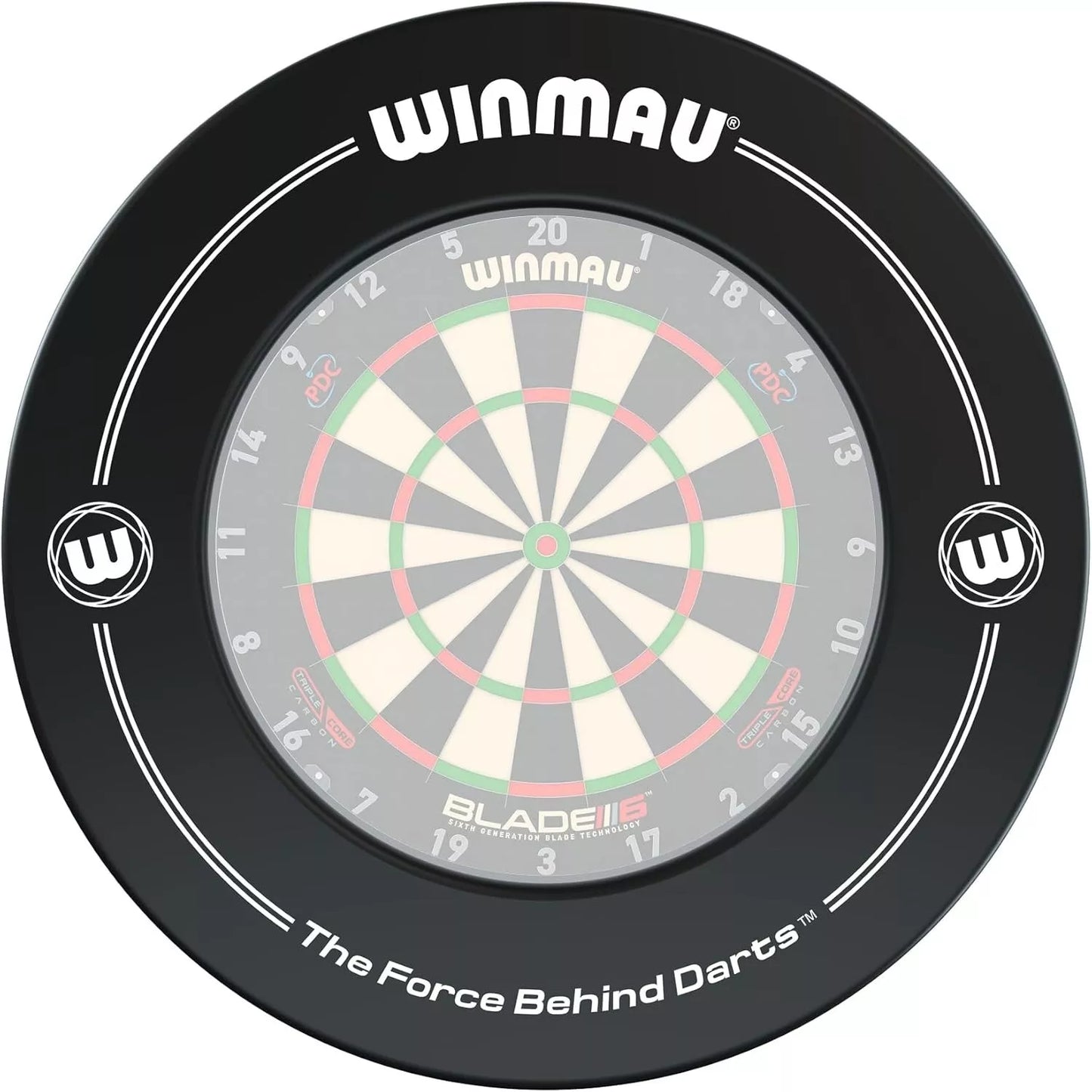 Winmau Black Printed Dartboard Surround