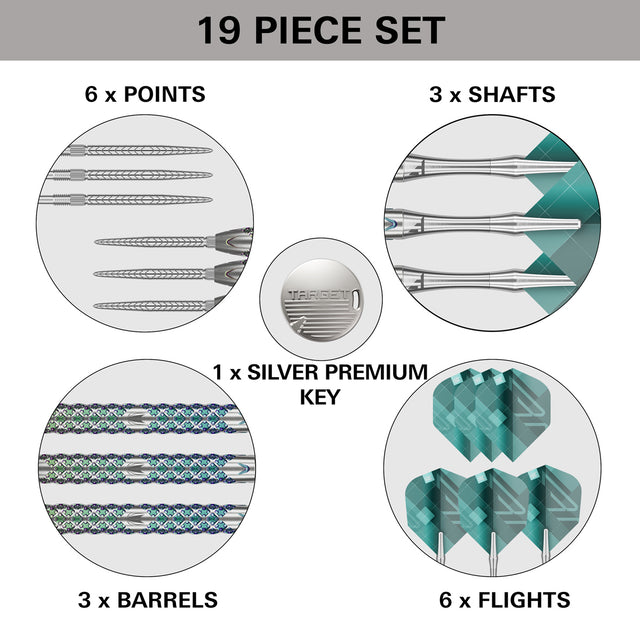 Target Rove 01 90% Tungsten SP Steel Tip Darts