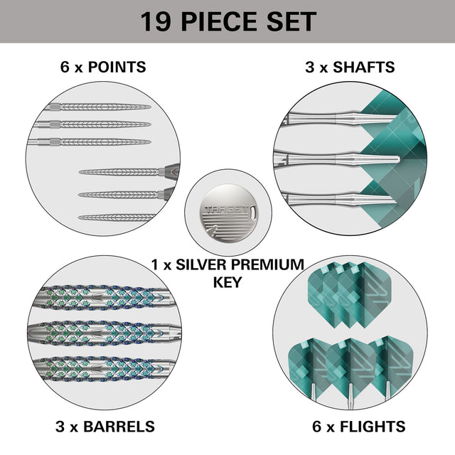 Target Rove 02 90% Tungsten SP Steel Tip Darts