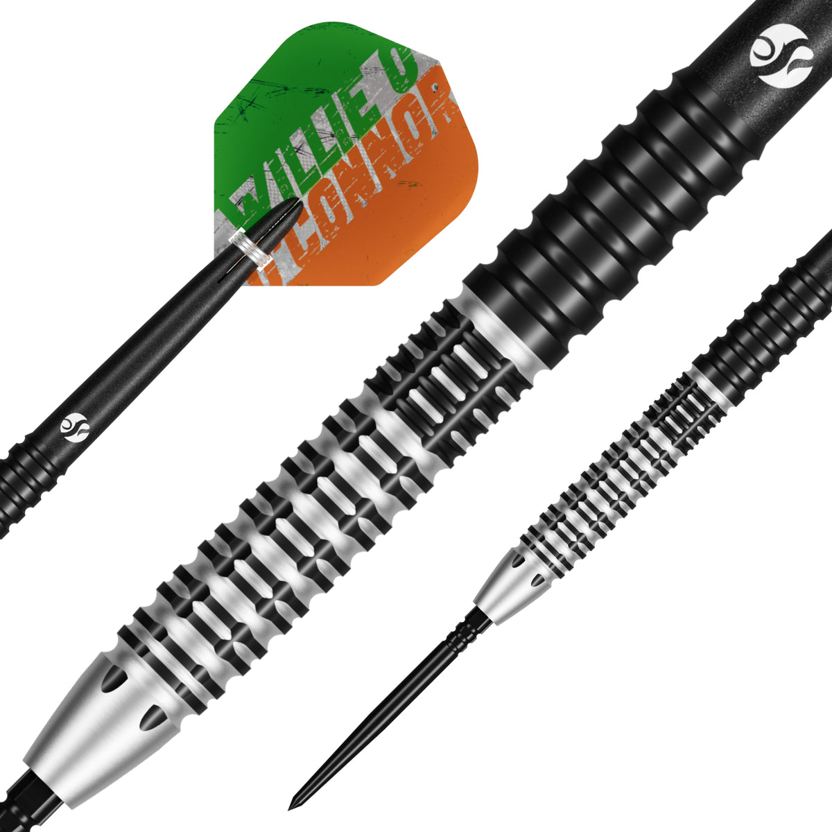 Shot Pro Series Willie O'Connor Magpie Steel Tip Dart Set-90% Tungsten Barrels