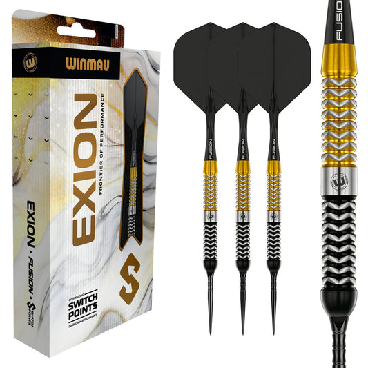 Winmau Exion Parallel 90% Tungsten Switch Point Steel Tip Darts