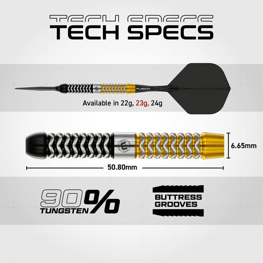Winmau Exion Parallel 90% Tungsten Switch Point Steel Tip Darts