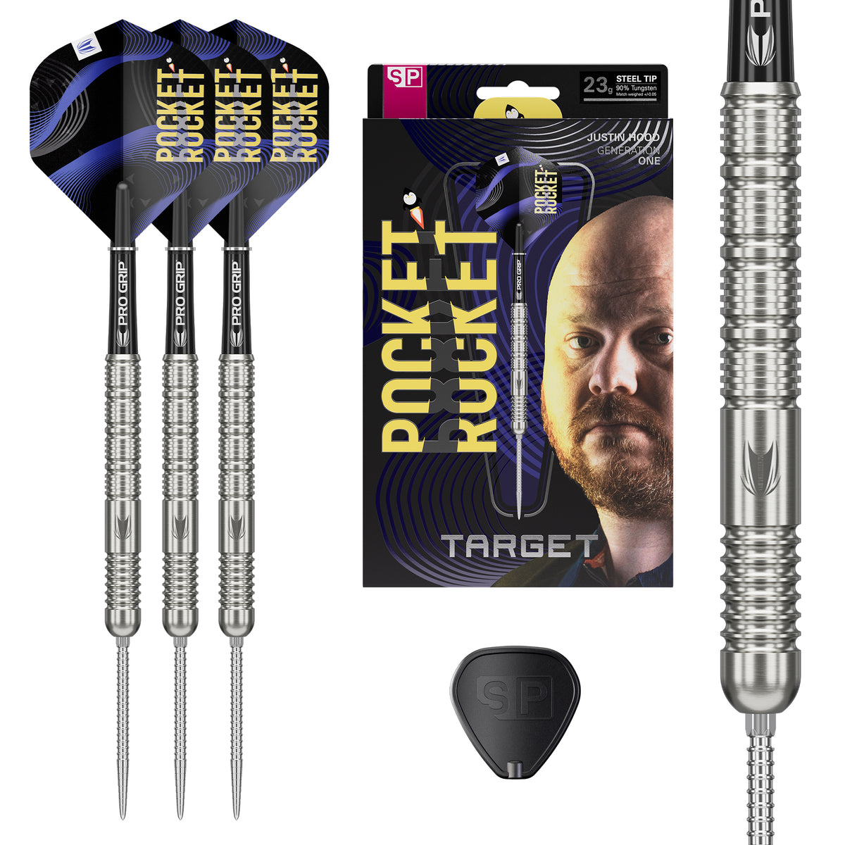 Target Justin Hood 90% 23g SP Steel Tip Darts 2026