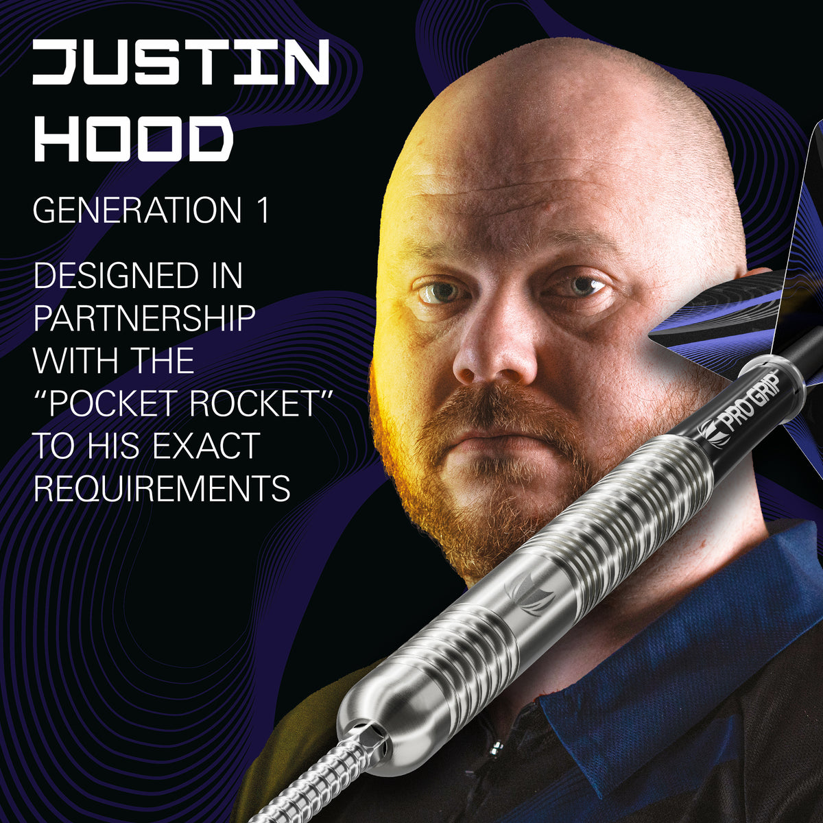 Target Justin Hood 90% 23g SP Steel Tip Darts 2026