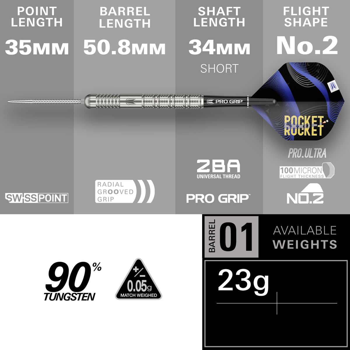 Target Justin Hood 90% 23g SP Steel Tip Darts 2026