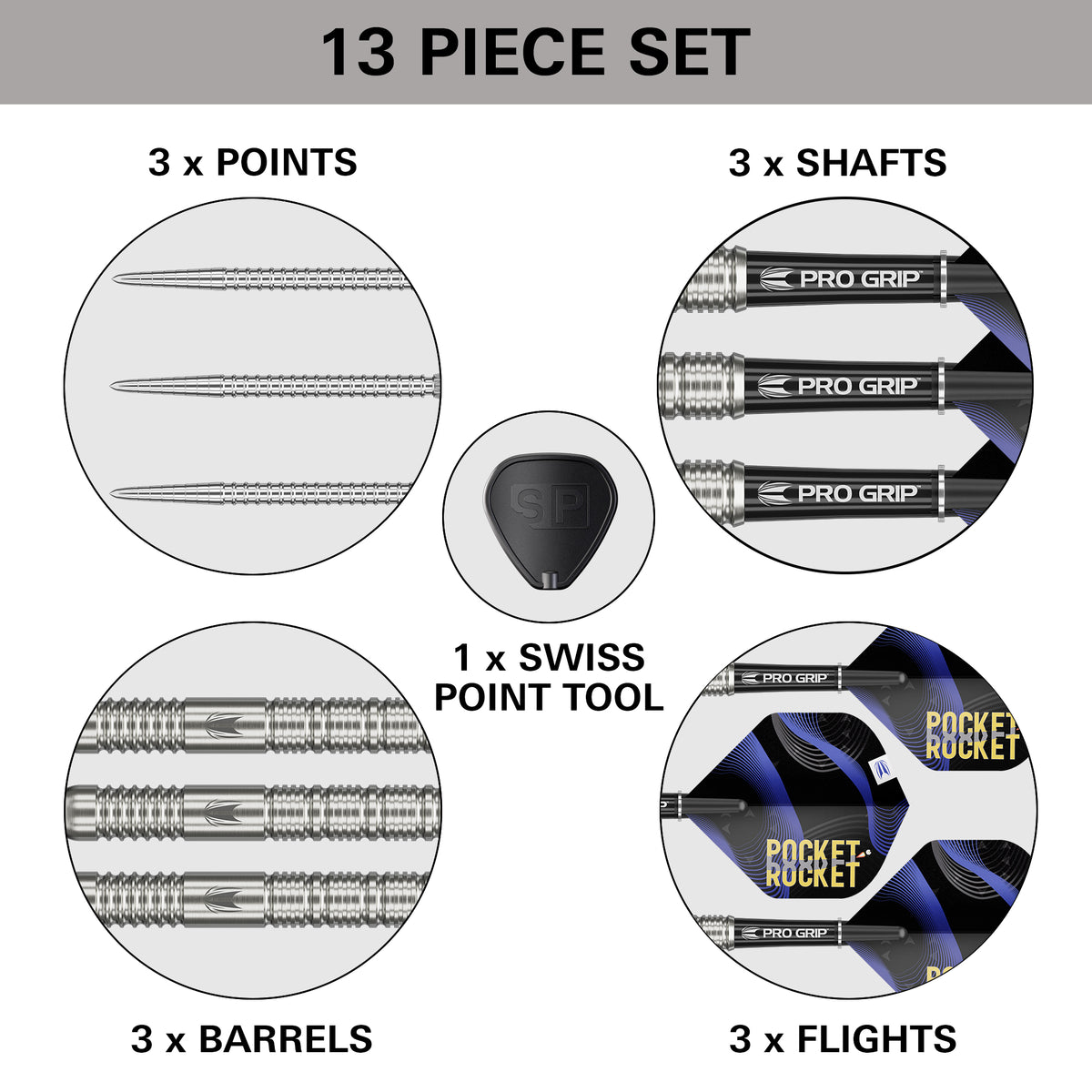 Target Justin Hood 90% 23g SP Steel Tip Darts 2026