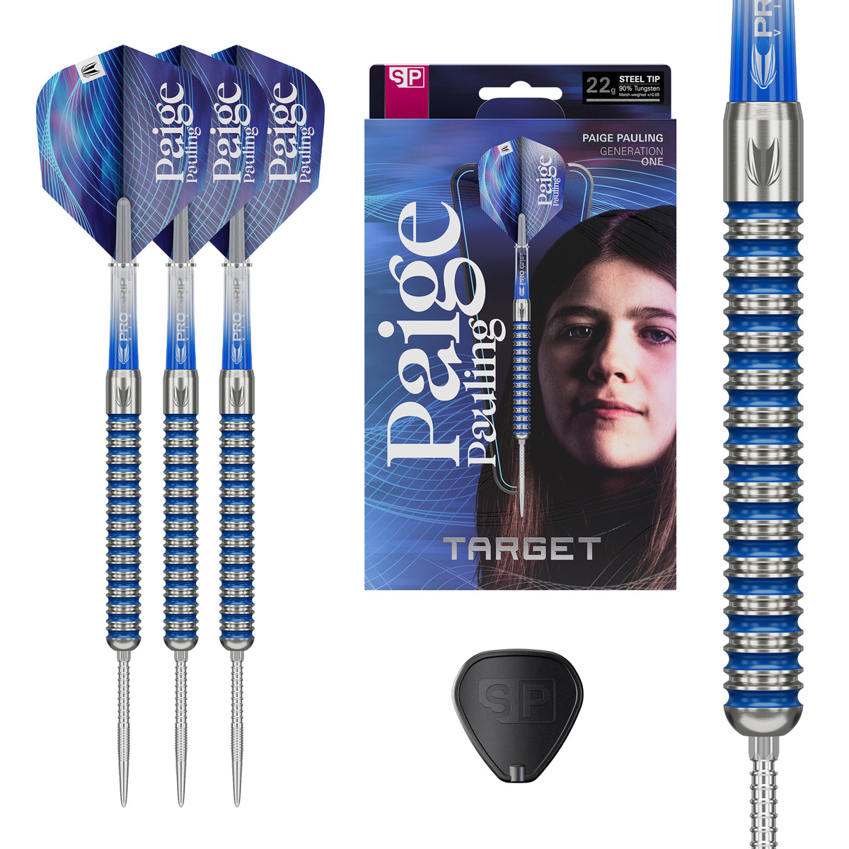 Paige Pauling 90% 22g SP Steel Tip Darts 2026