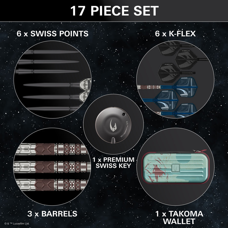 STAR WARS MANDALORIAN 95% SP STEEL TIP DARTS 2026