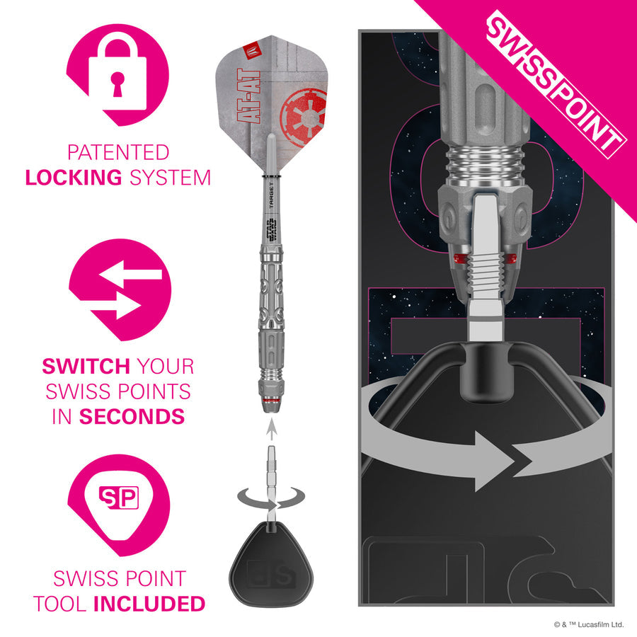 STAR WARS AT-AT 90% SP STEEL TIP DARTS 2026