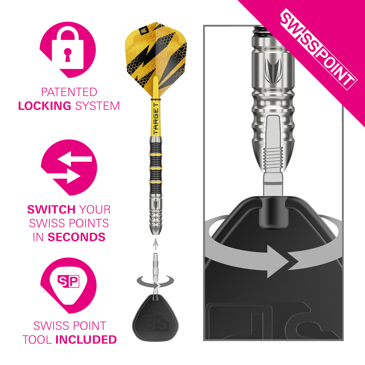 Buzz 90% Sp02 Steel Tip Dart 2026