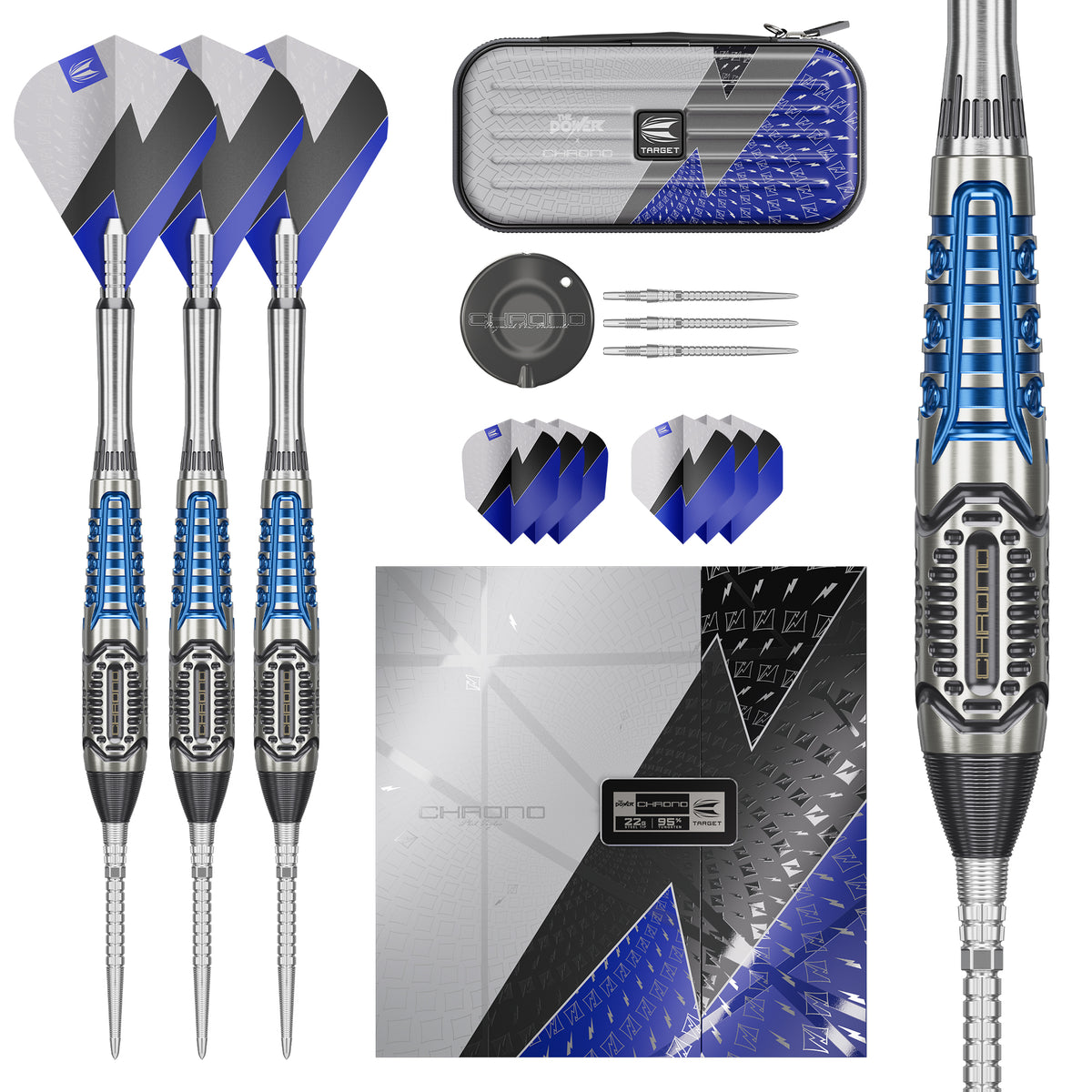 Phil Taylor Power Chrono SP Steel Tip Darts 2026