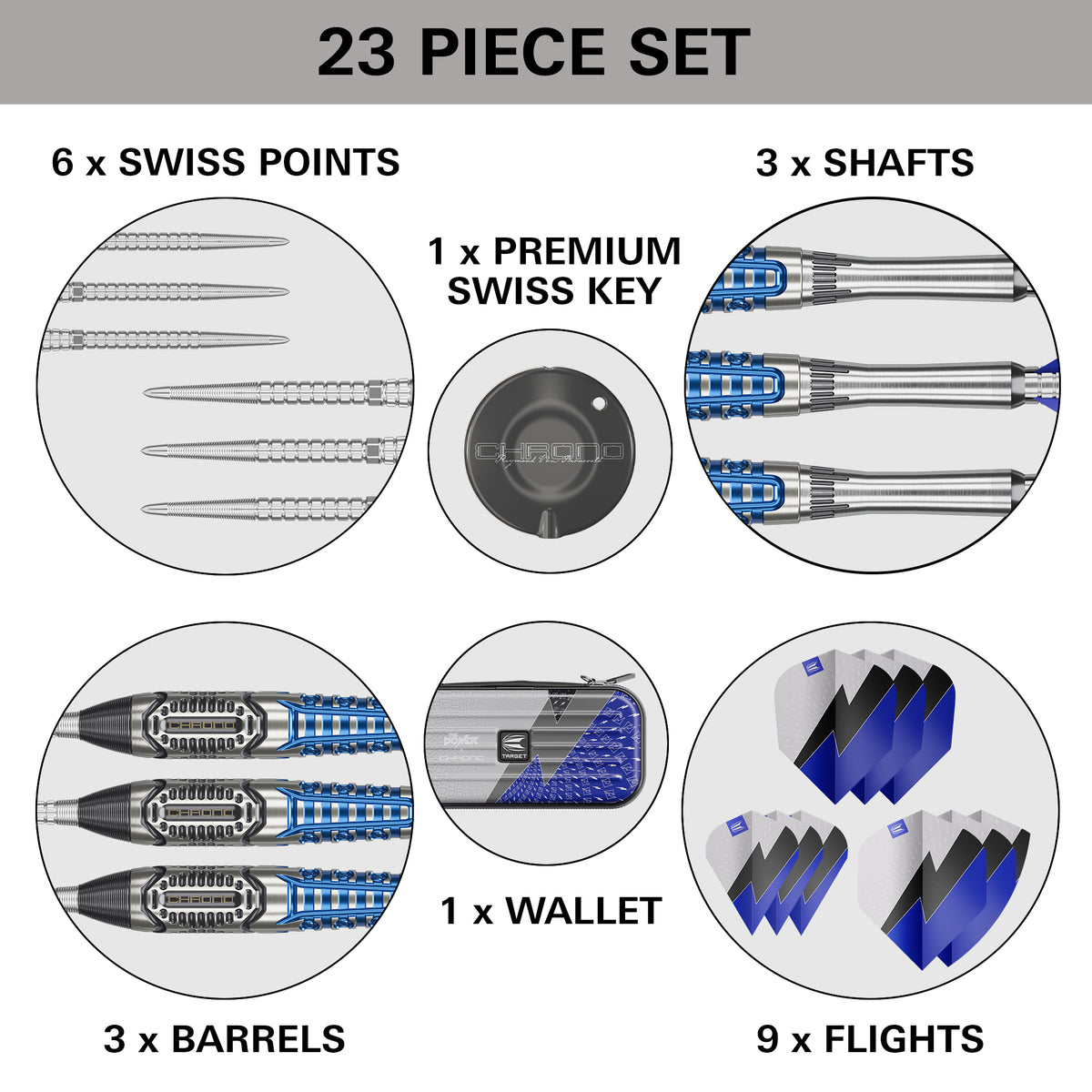 Phil Taylor Power Chrono SP Steel Tip Darts 2026