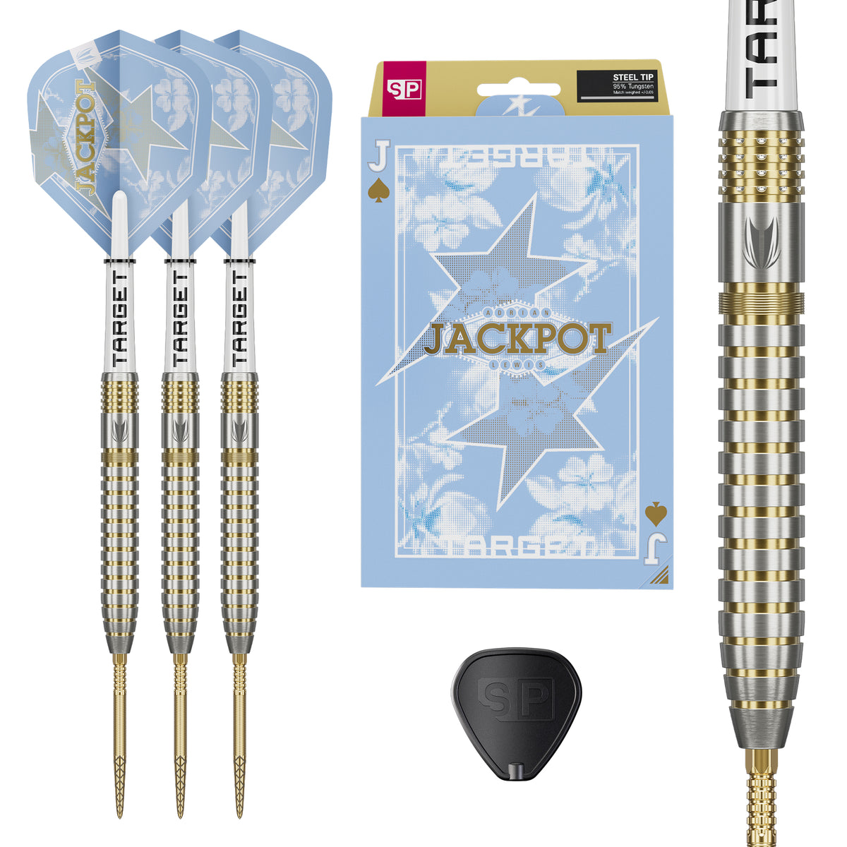Adrian Lewis Showdown 95% SP Steel Tip Darts 2026
