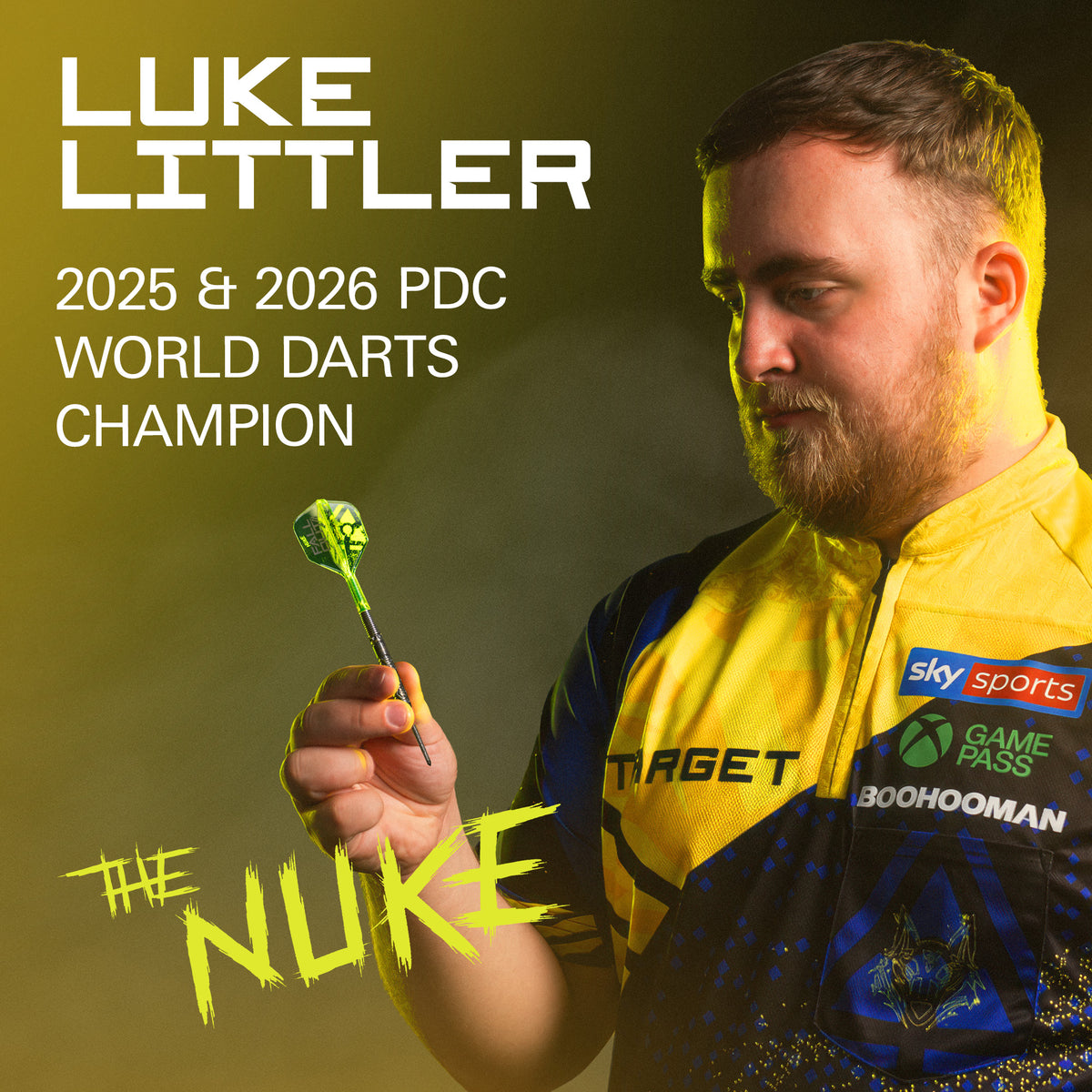Luke Littler Nuke Fallout 90% SP Steel Tip Darts 2026
