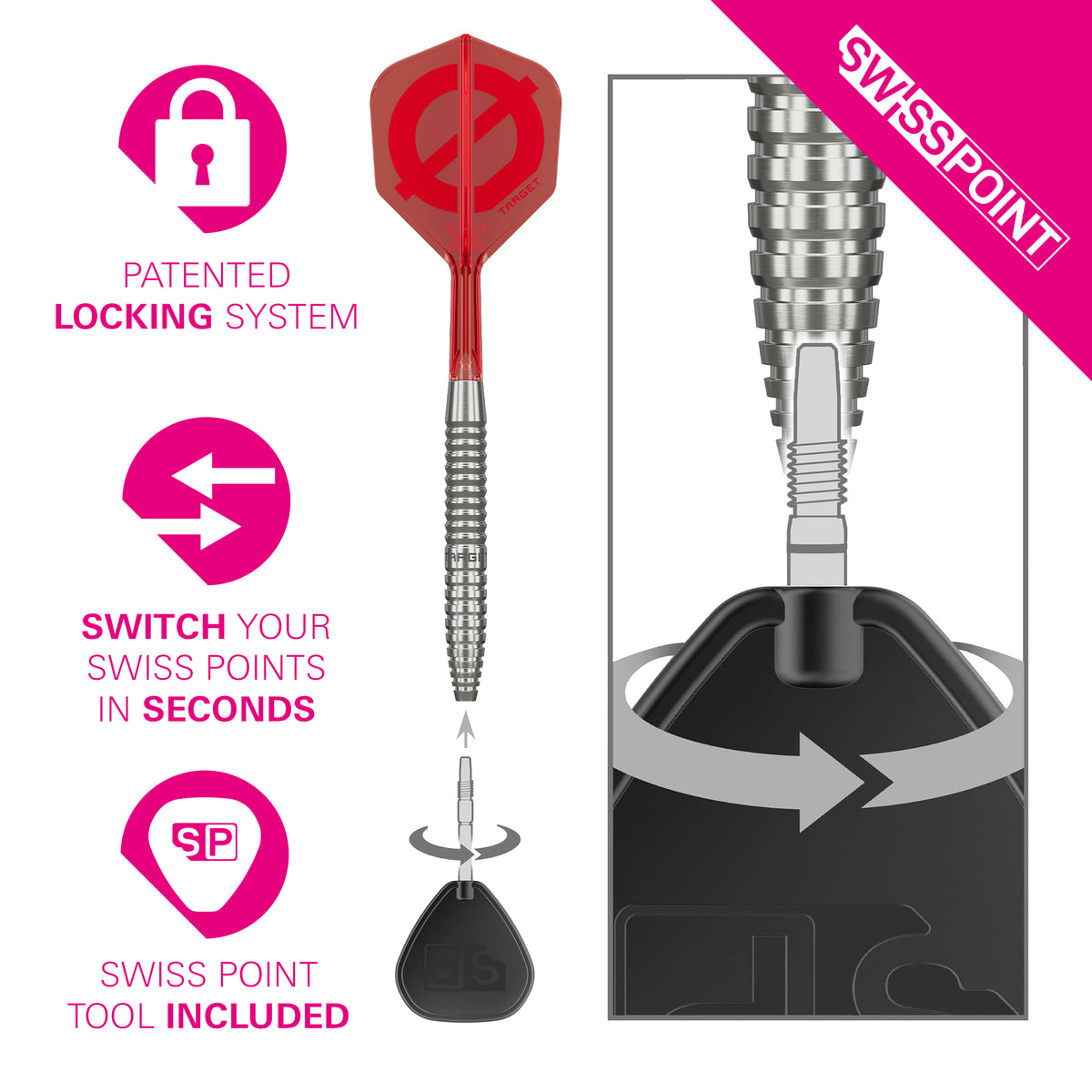 Target Group ø 50% 02 SP Steel Tip Darts 2026