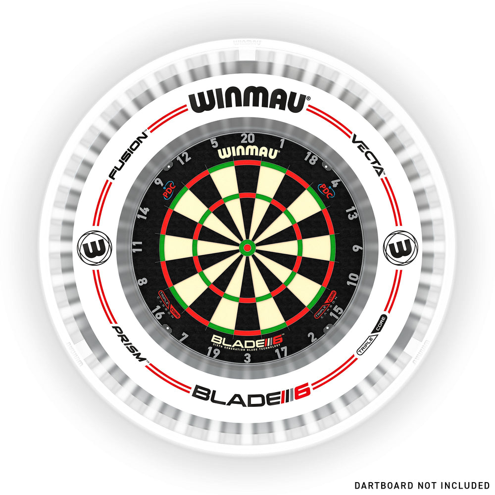 Plasma Ice Dartboard Light & Grey/White Pro-Line Surround Set