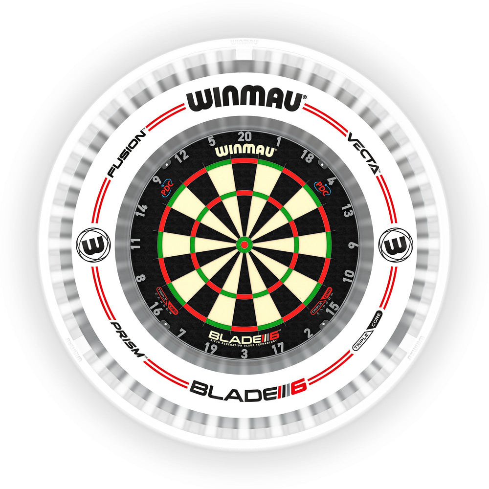 Plasma Ice Dartboard Light & Grey/White Pro-Line Surround Set