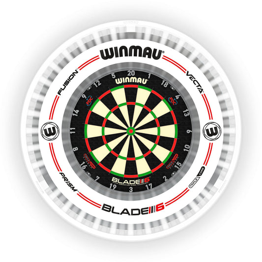 Plasma Ice Dartboard Light & Grey/White Pro-Line Surround Set