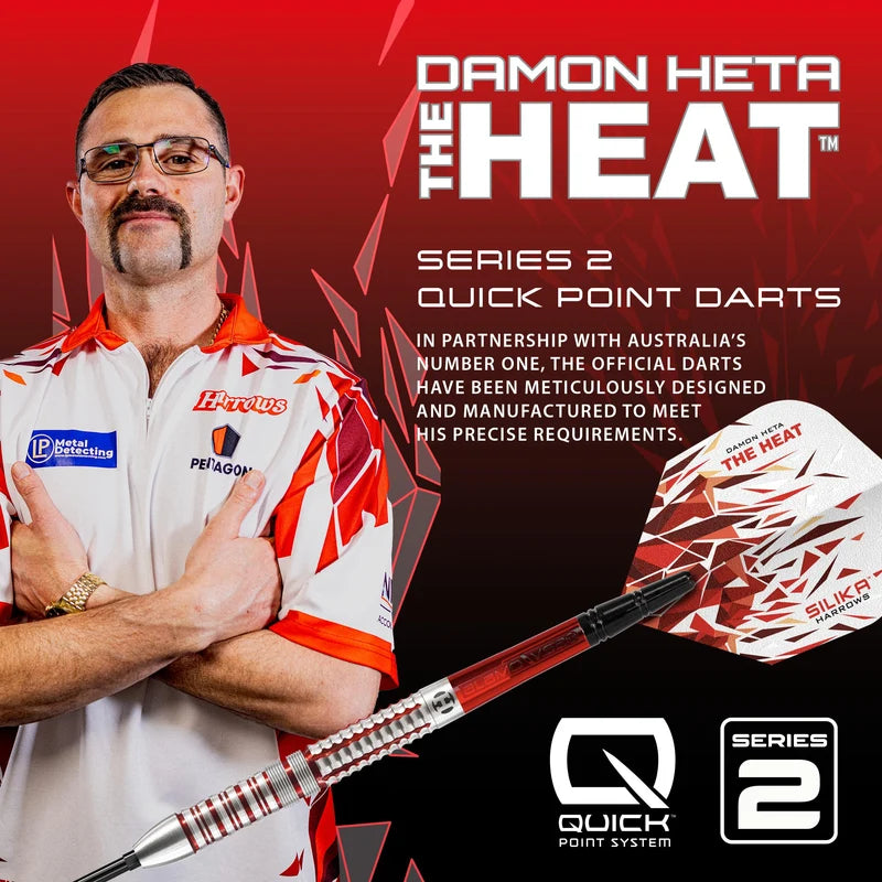 Harrows Damon Heta Series 2 90% Tungsten Steel Tip Darts