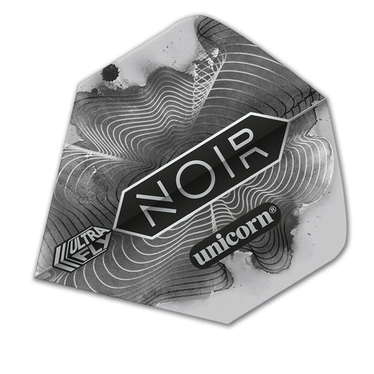 Unicorn Ultrafly 100 Micron Big Wing Shape Noir Organic Dart Flights by Unicorn