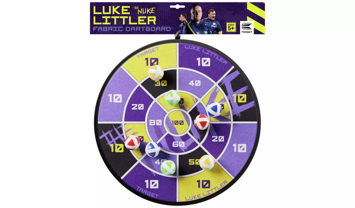 Target Luke Littler Sticky Ball Fabric Dartboard Set