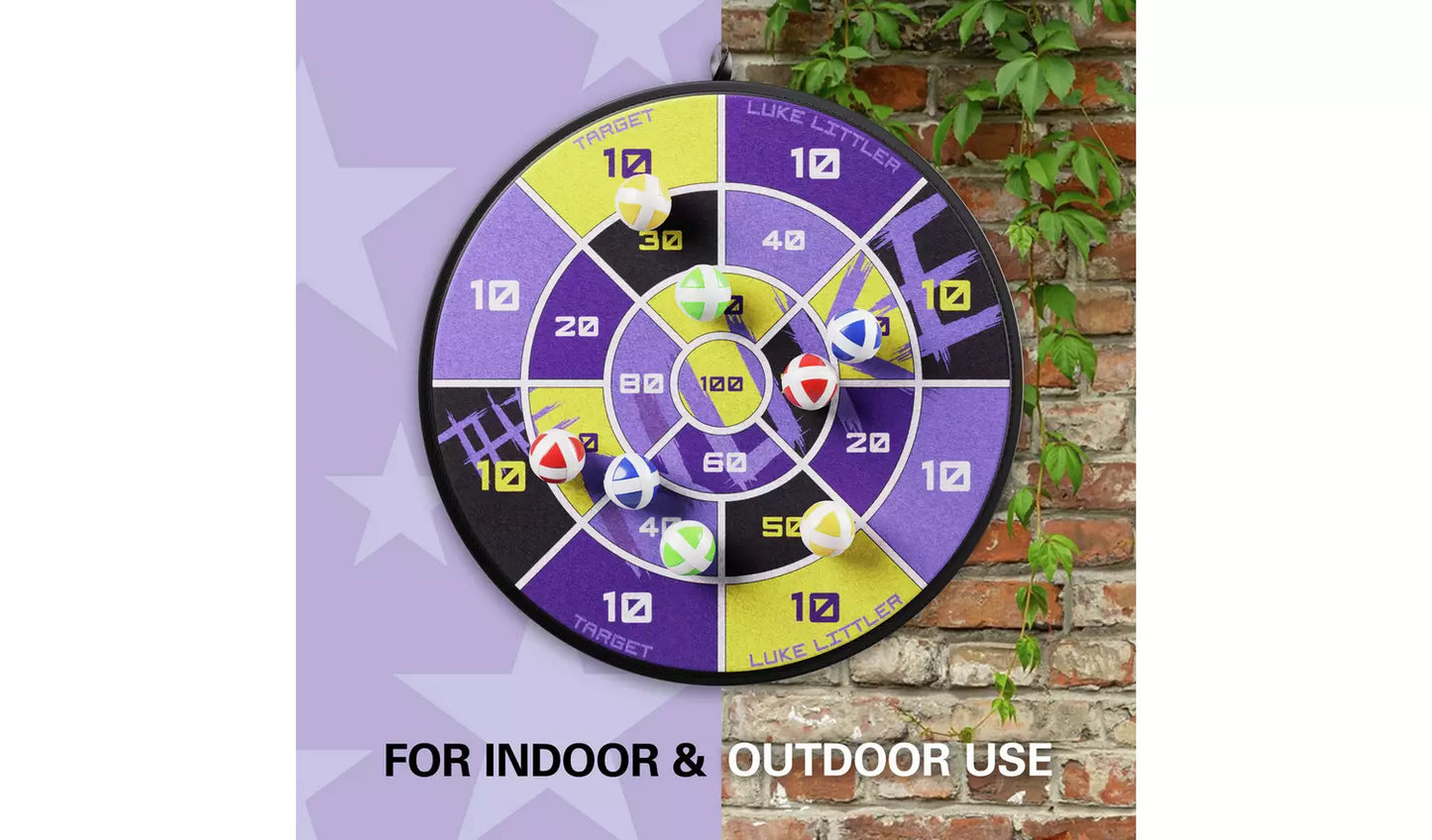 Target Luke Littler Sticky Ball Fabric Dartboard Set