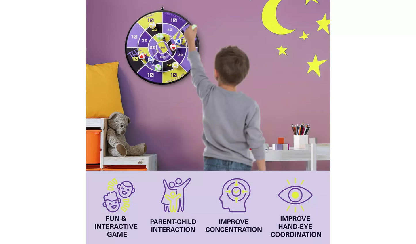 Target Luke Littler Sticky Ball Fabric Dartboard Set