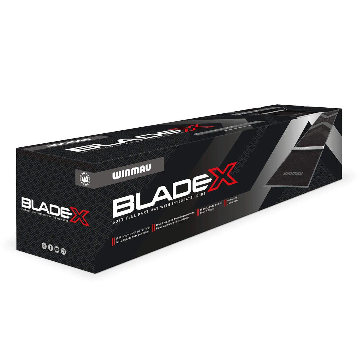 Winmau Pro Zone Blade X Soft Feel Dart Mat & Integrated Oche