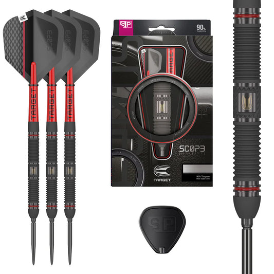 Target Scope 01 90% Tungsten SP Steel Tip Darts by Target