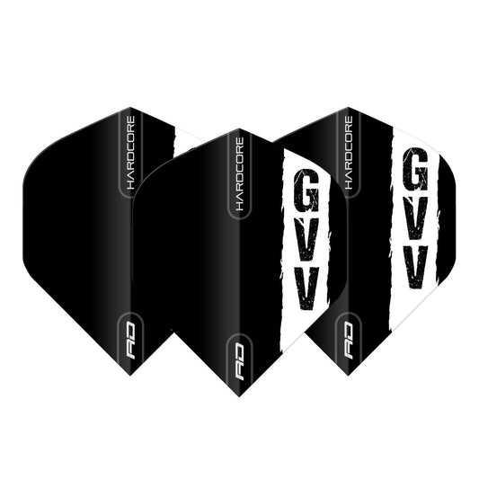 Red Dragon Gian Van Veen Black Flight with GVV Hardcore Logo