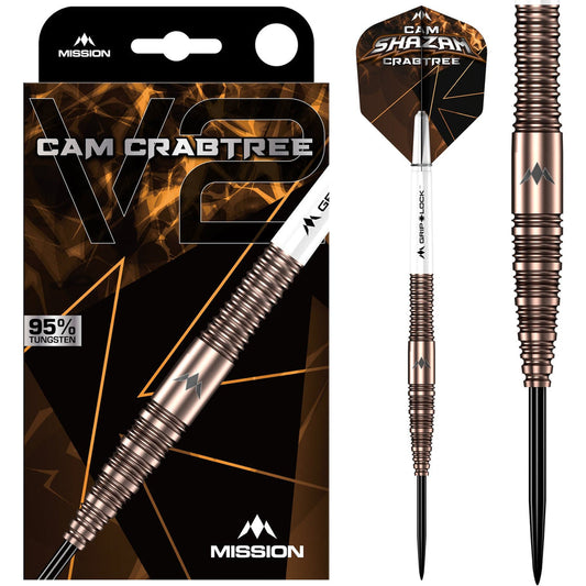 Mission Cam Crabtree Darts Steel Tip 95% Tungsten - V2
