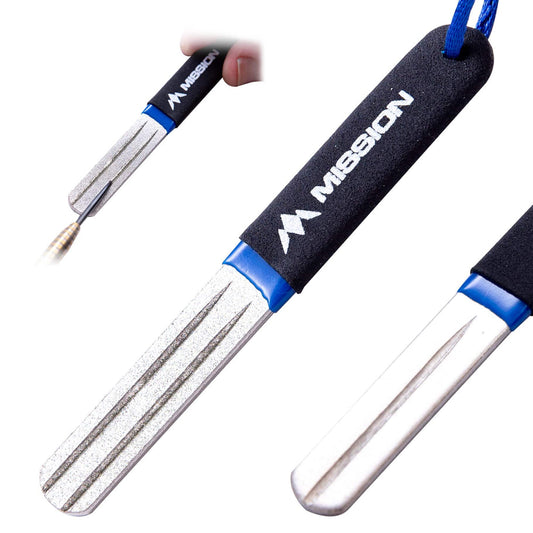 Mission Diamond Point Sharpener - Large - Blue
