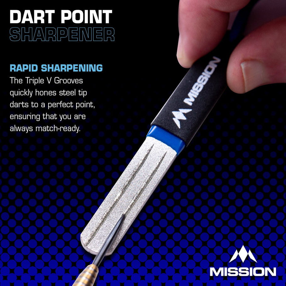 Diamond Point 99080 Mission Diamond Point Sharpener - Large - Blue – Dart Scene Ltd