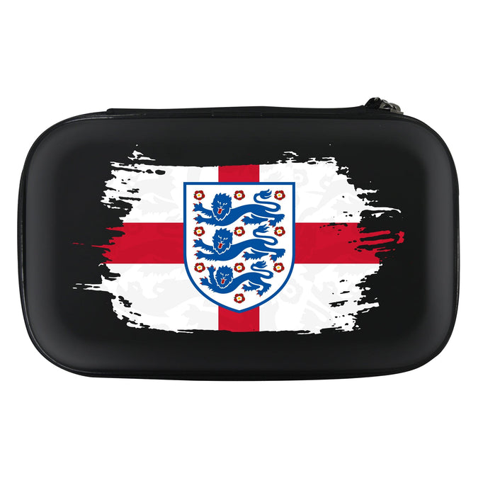 England Football Darts Case Official Licensed - Black - W1 - St George - 3 Lions