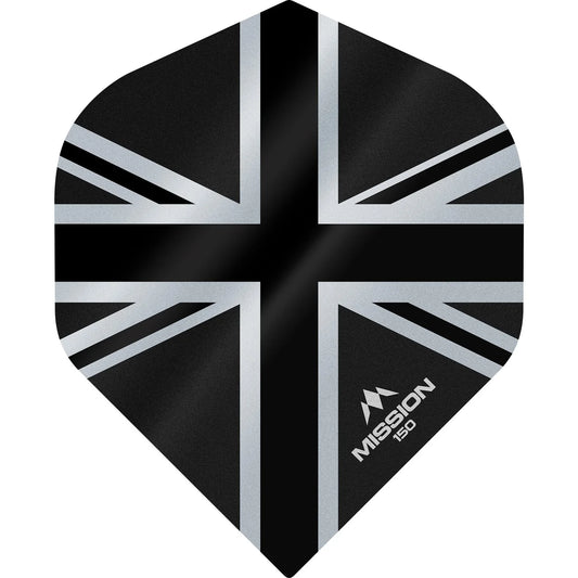 Mission Alliance Union Jack Darts Flights - No2 Std Black